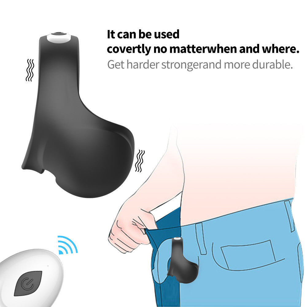 Adult Supplies Charging Remote Control Silicone Egg Lock Fine Delay Ring Couple Supplies