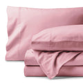 Bare Home Organic Cotton Flannel Sheet Set - Twin XL Size - 100% Cotton - Double Brushed for Extra Softness & Comfort - Warm Cozy and Durable - Breathable - Bed Sheets (Twin Light Pink)