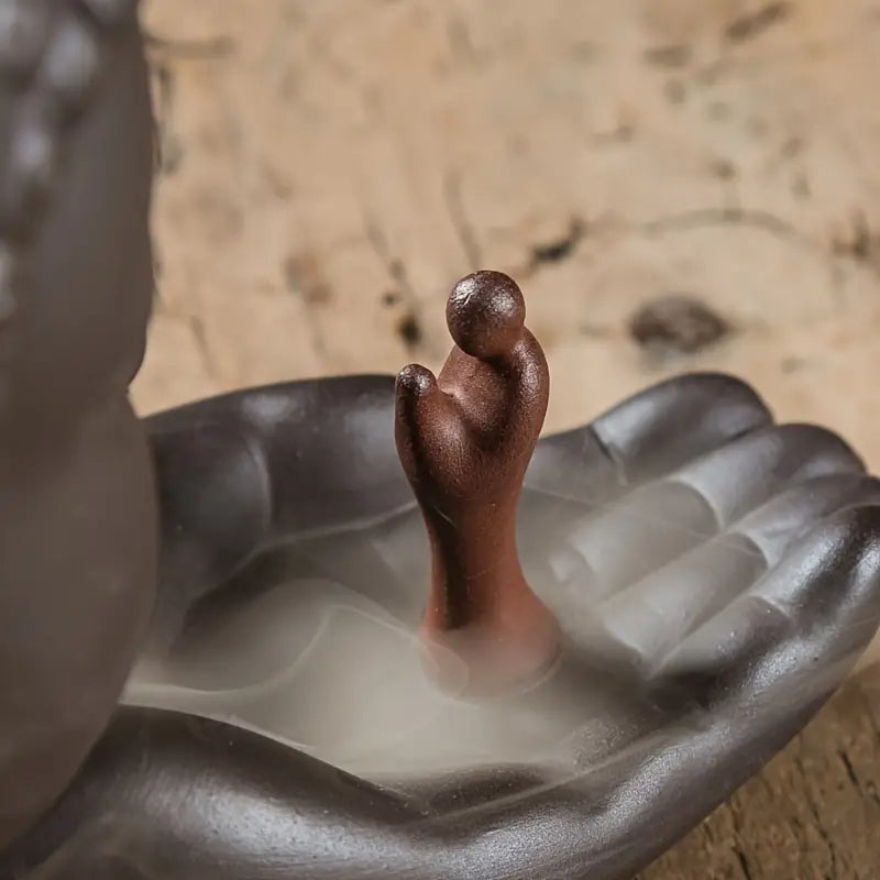 Ceramic Buddha Backflow Incense Burner for Home Decor