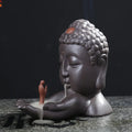 Ceramic Buddha Backflow Incense Burner for Home Decor
