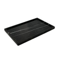 Genuine Natural Marble Tray for Luxurious Home Decorative- Marble Stone Storage Tray for Bathroom/Kitchen/Vanity/Dresser - Not Resin/Not Ceramic (Black)