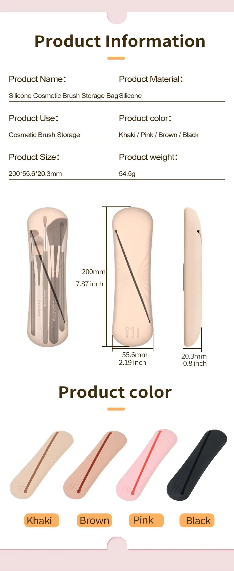 Large Capacity Portable Travel Makeup Brush Organizer