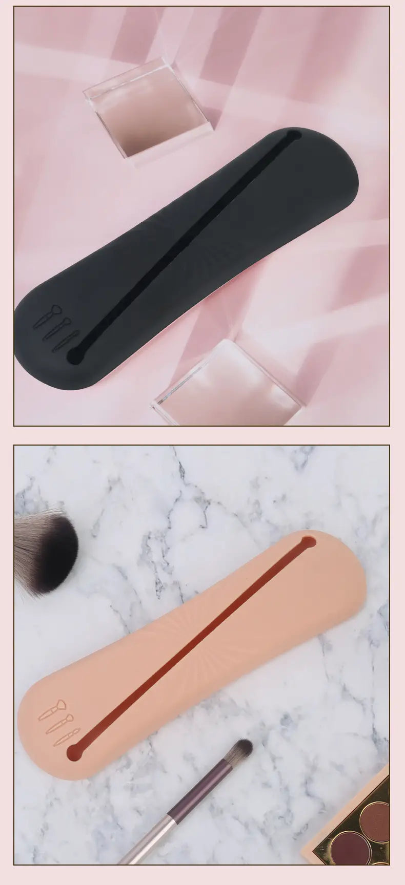 Large Capacity Portable Travel Makeup Brush Organizer