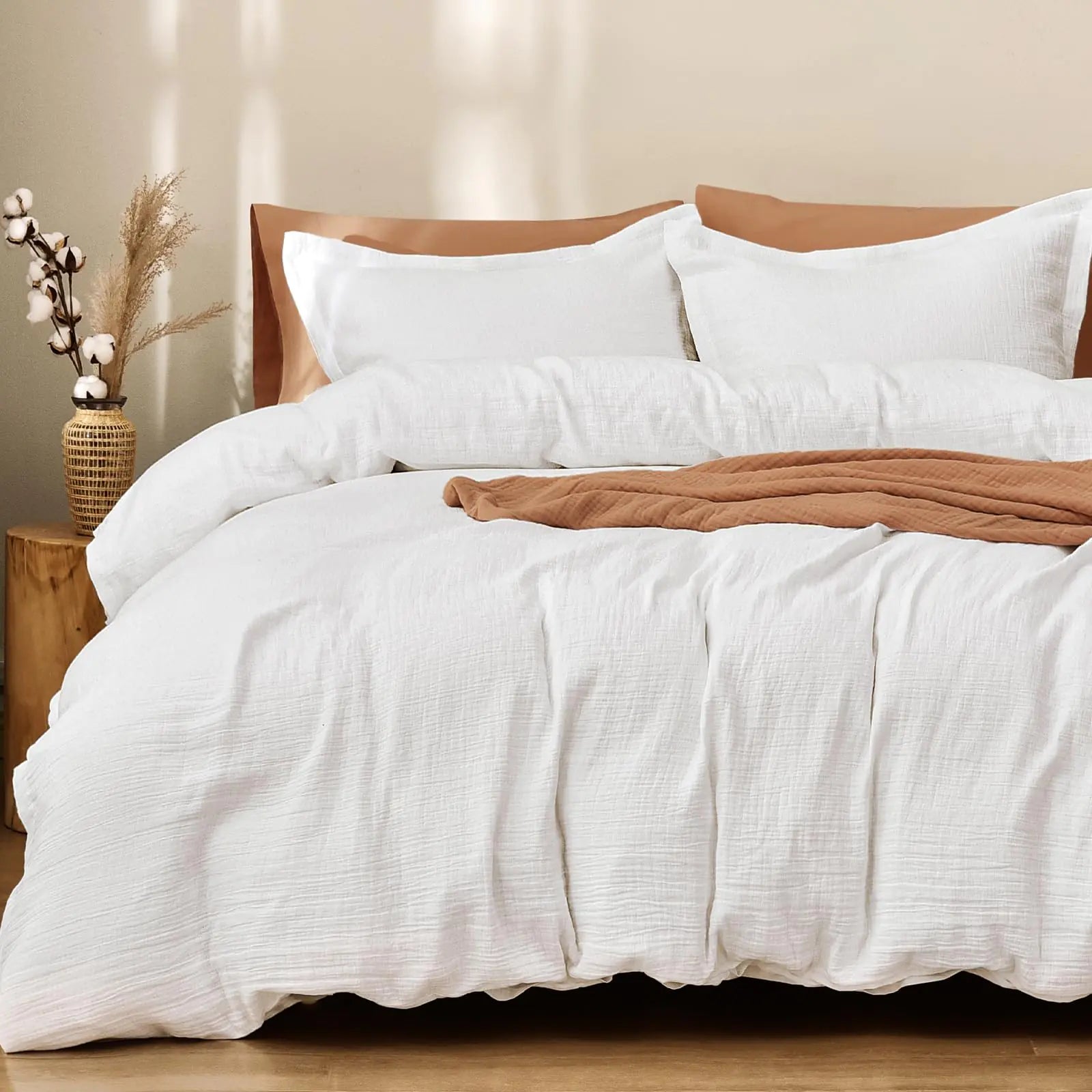 Cotton Muslin Duvet Cover Set