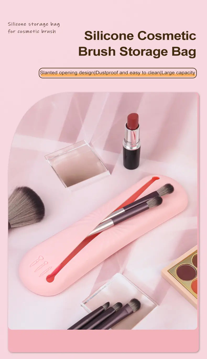 Large Capacity Portable Travel Makeup Brush Organizer