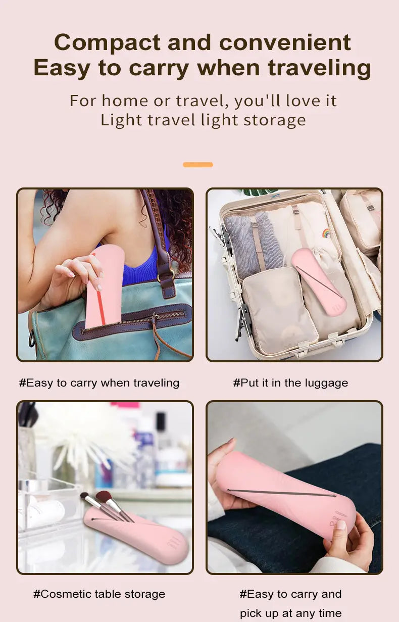 Large Capacity Portable Travel Makeup Brush Organizer